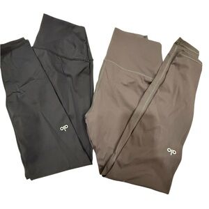 Alo Yoga High‑Waisted Leggings – 2 Pair Bundle